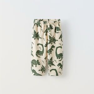 NWT Zara 18-24m textured dinosaur waffle weave pants